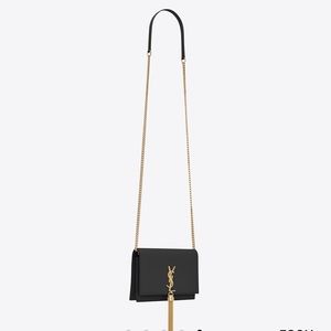 YSL KATE TASSEL CHAIN WALLET IN SMOOTH LEATHER